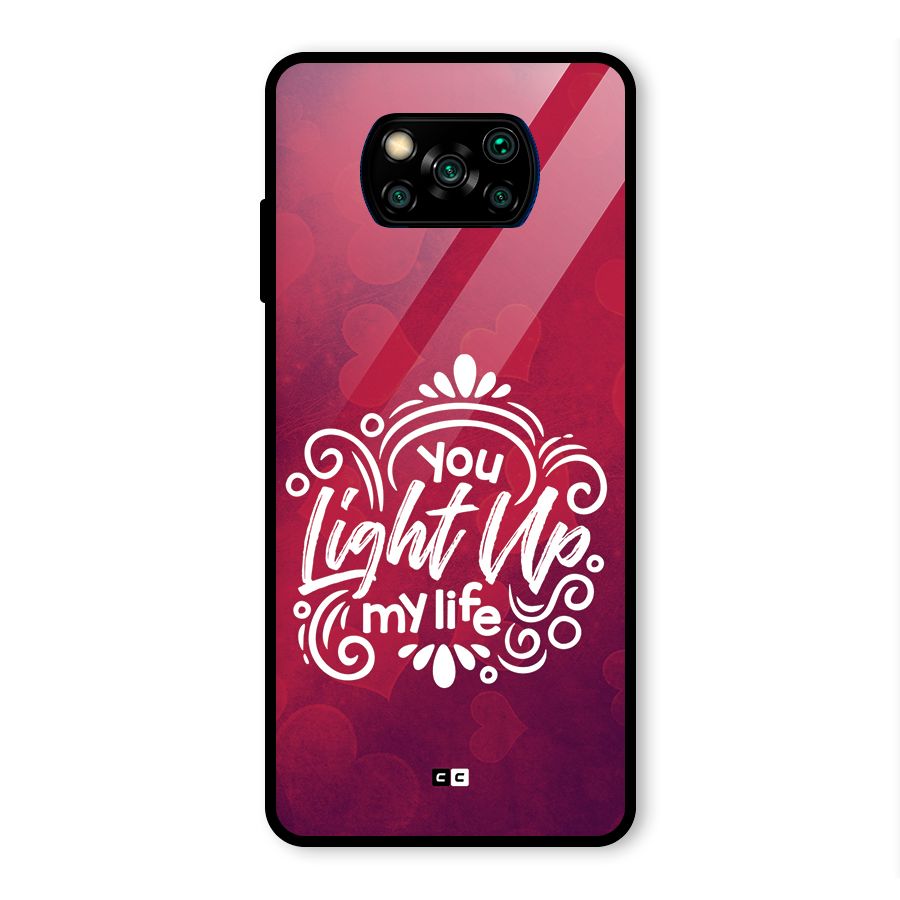 Light Up My Life Glass Back Case for Poco X3 Pro