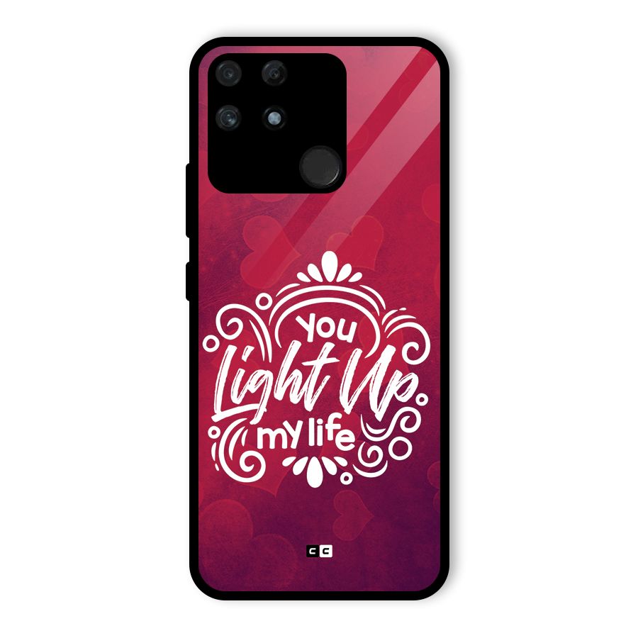 Light Up My Life Glass Back Case for Realme Narzo 50A