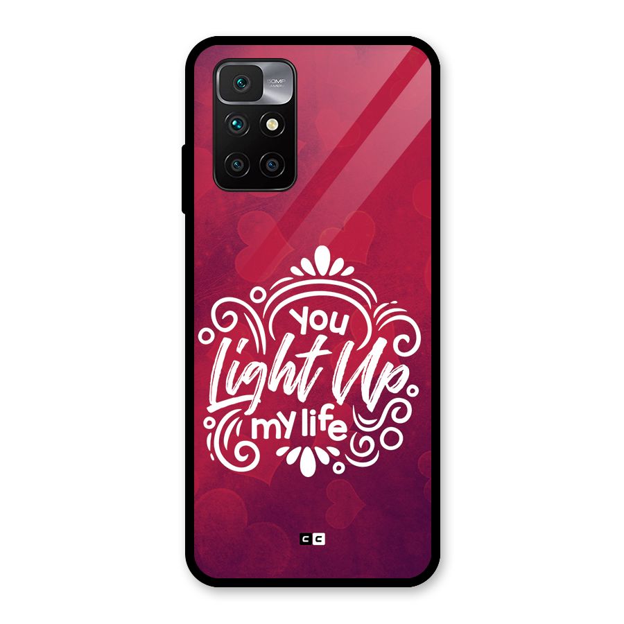 Light Up My Life Glass Back Case for Redmi 10 Prime