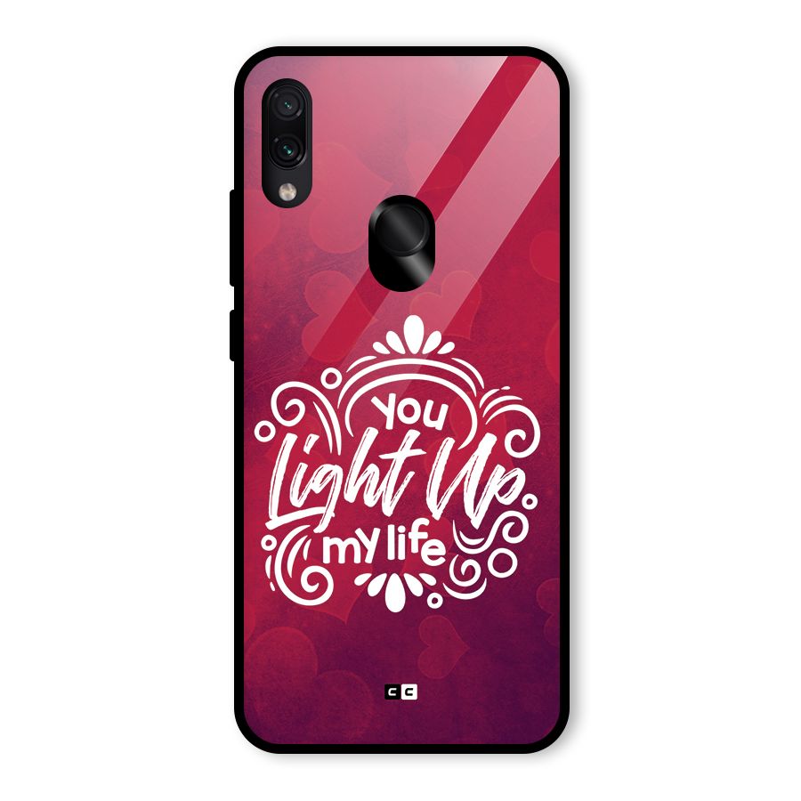 Light Up My Life Glass Back Case for Redmi Note 7