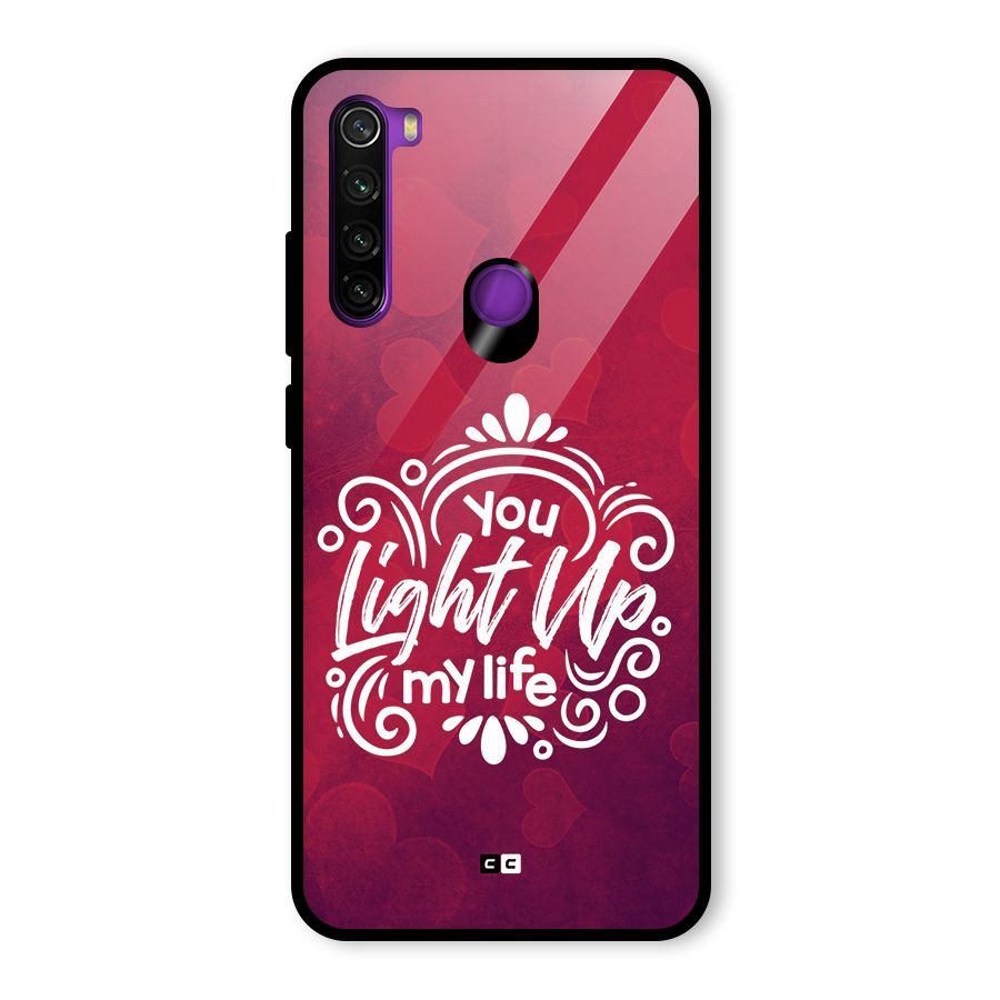 Light Up My Life Glass Back Case for Redmi Note 8