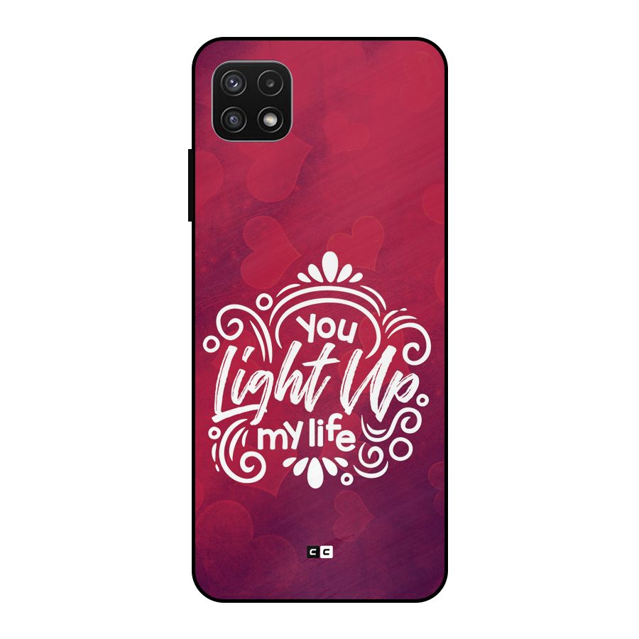 Light Up My Life Metal Back Case for Galaxy A22 5G