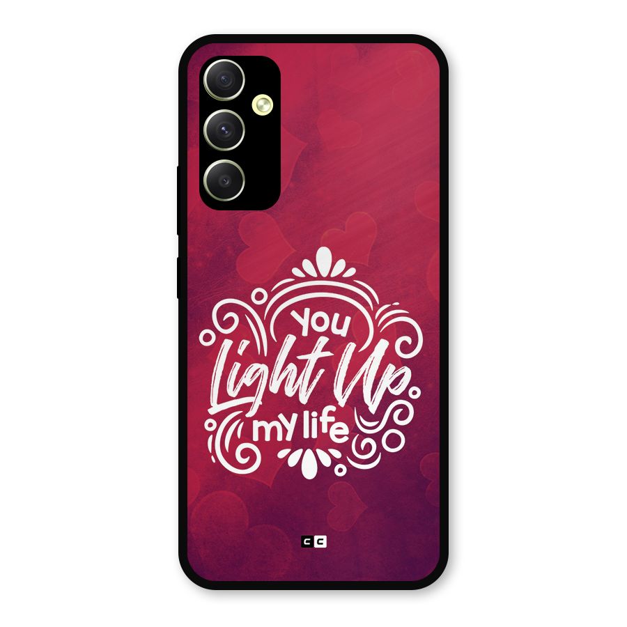 Light Up My Life Metal Back Case for Galaxy A34