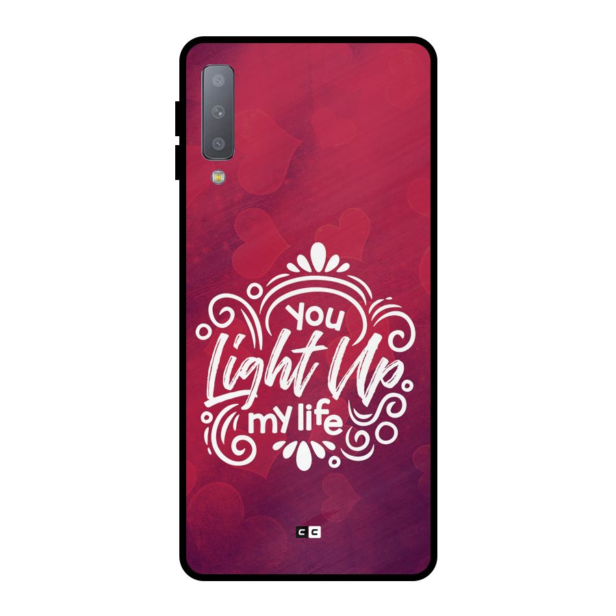 Light Up My Life Metal Back Case for Galaxy A7 (2018)