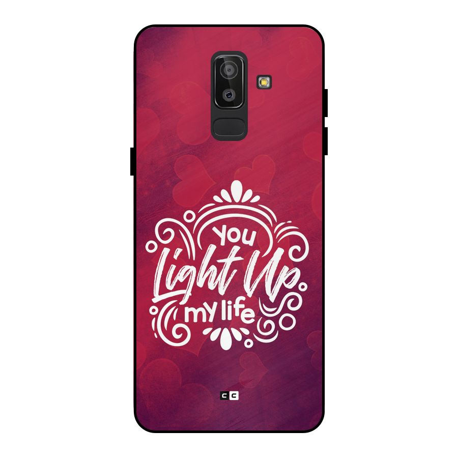 Light Up My Life Metal Back Case for Galaxy J8