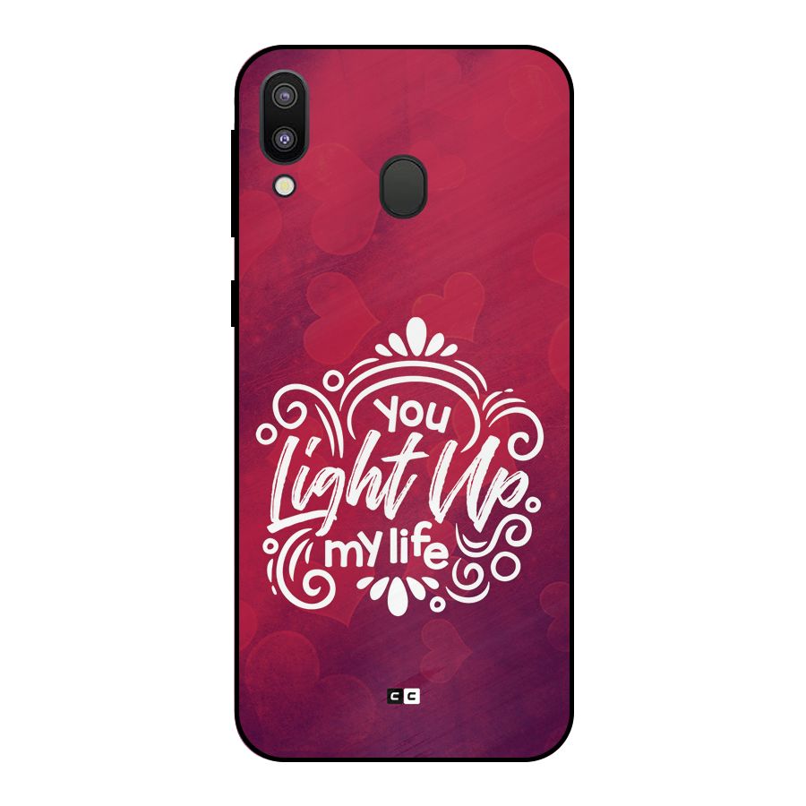 Light Up My Life Metal Back Case for Galaxy M20