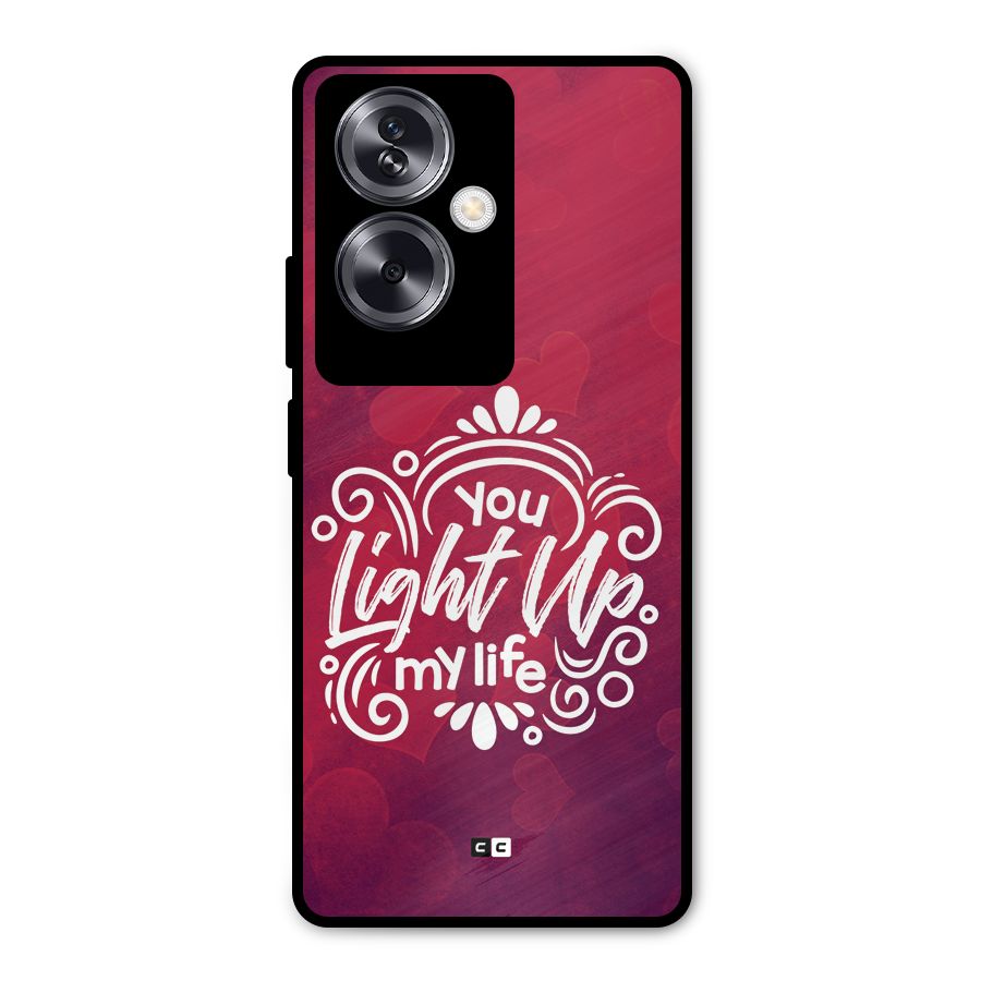 Light Up My Life Metal Back Case for Oppo A79 5G