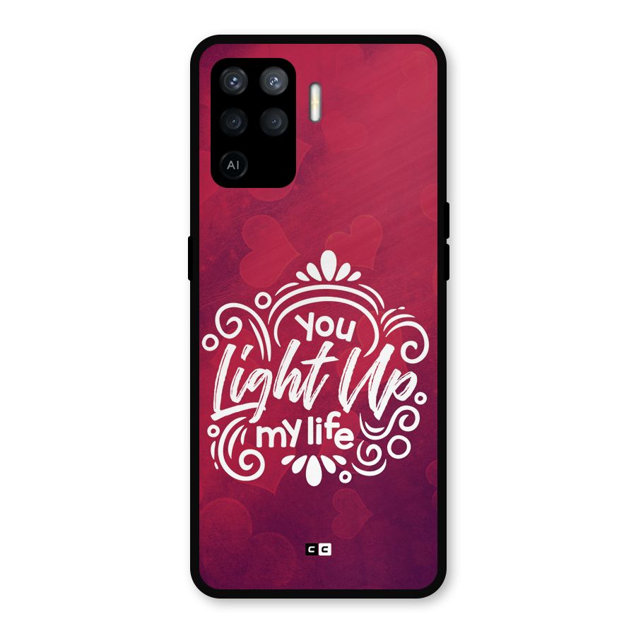 Light Up My Life Metal Back Case for Oppo F19 Pro