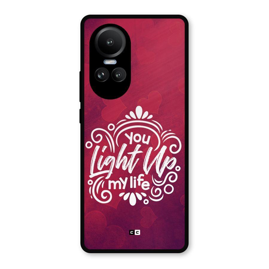 Light Up My Life Metal Back Case for Oppo Reno10