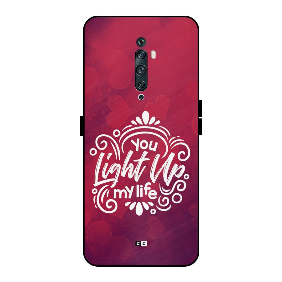 Light Up My Life Metal Back Case for Oppo Reno2 F