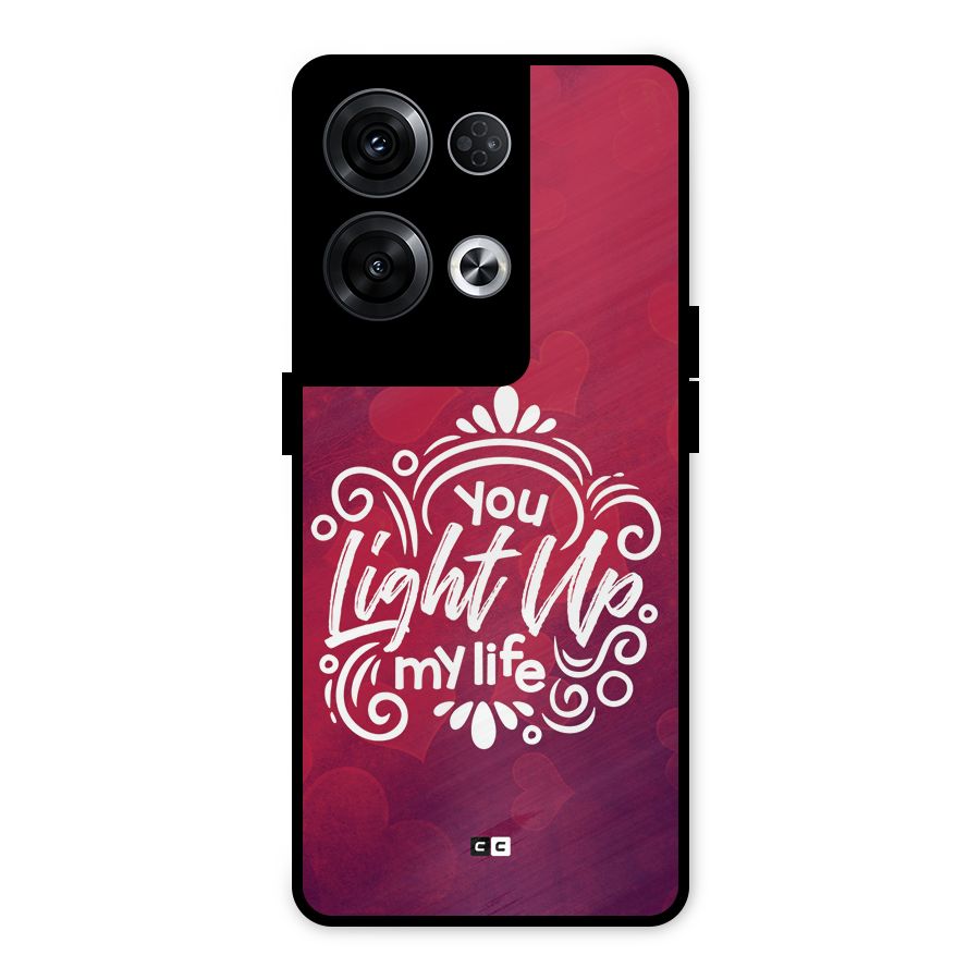 Light Up My Life Metal Back Case for Oppo Reno8 Pro 5G