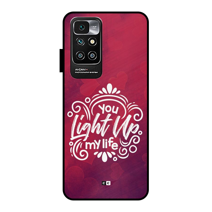 Light Up My Life Metal Back Case for Redmi 10 Prime