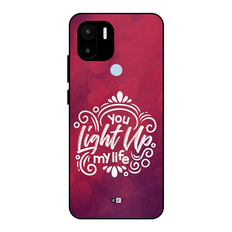 Light Up My Life Metal Back Case for Redmi A2 Plus