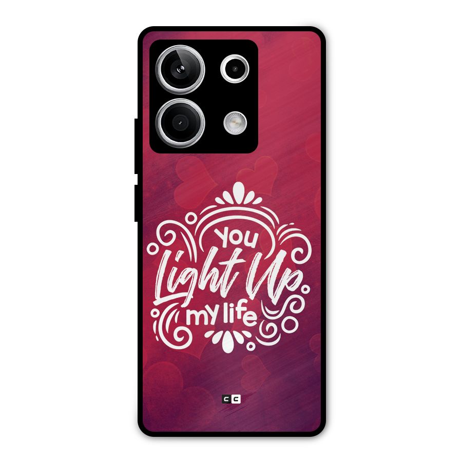 Light Up My Life Metal Back Case for Redmi Note 13 5G