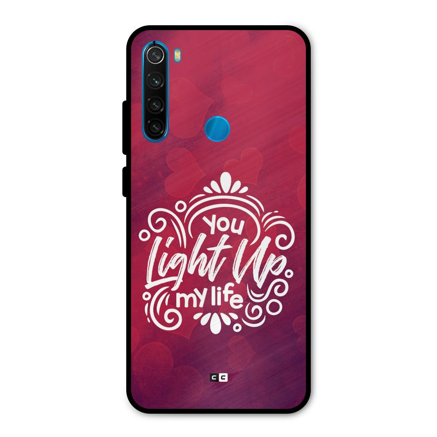 Light Up My Life Metal Back Case for Redmi Note 8