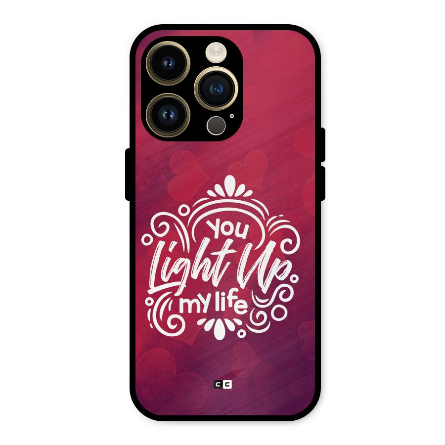 Light Up My Life Metal Back Case for iPhone 14 Pro