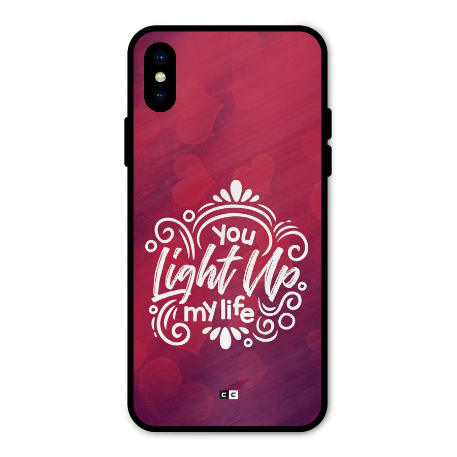 Light Up My Life Metal Back Case for iPhone XS