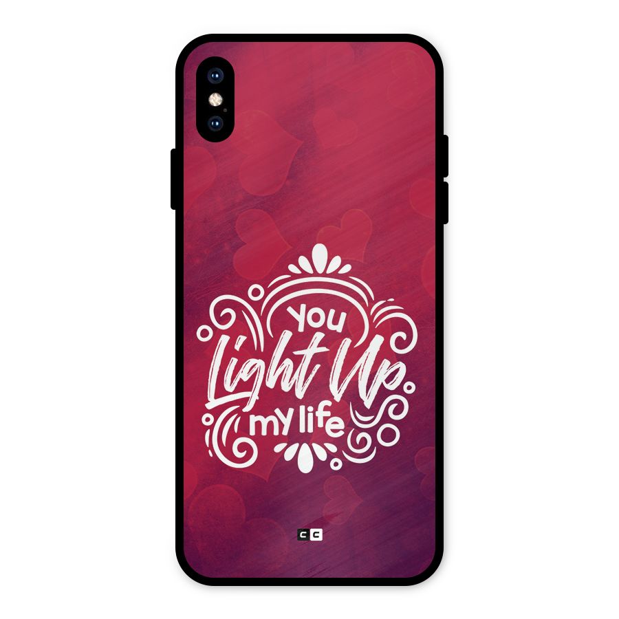 Light Up My Life Metal Back Case for iPhone XS Max
