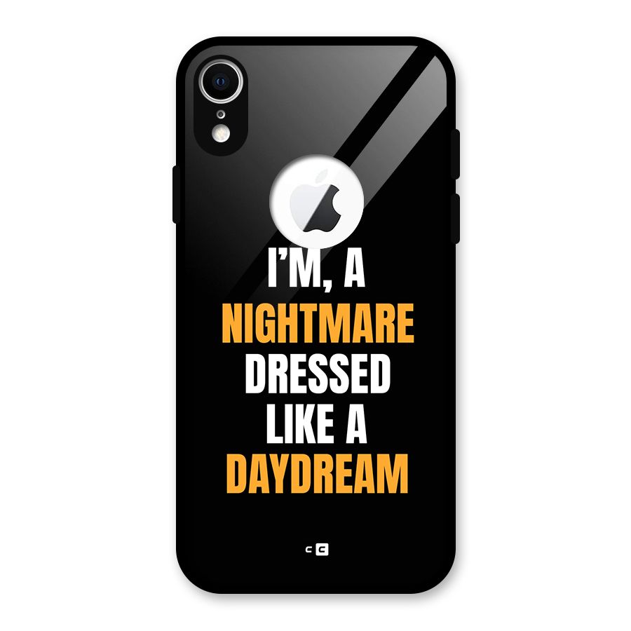 Like A Daydream Glass Back Case for iPhone XR Logo Cut