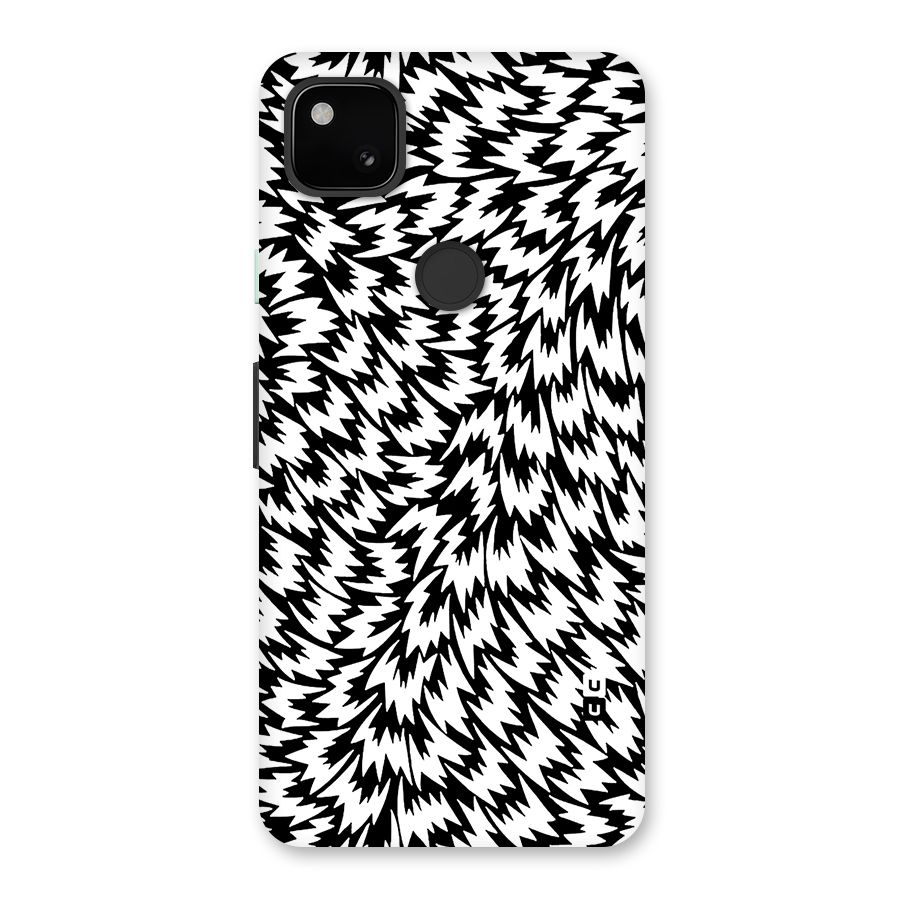 Lion Abstract Art Pattern Glass Back Case for Google Pixel 4a