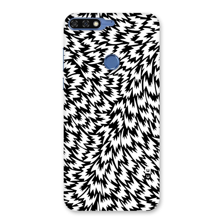 Lion Abstract Art Pattern Back Case for Honor 7C