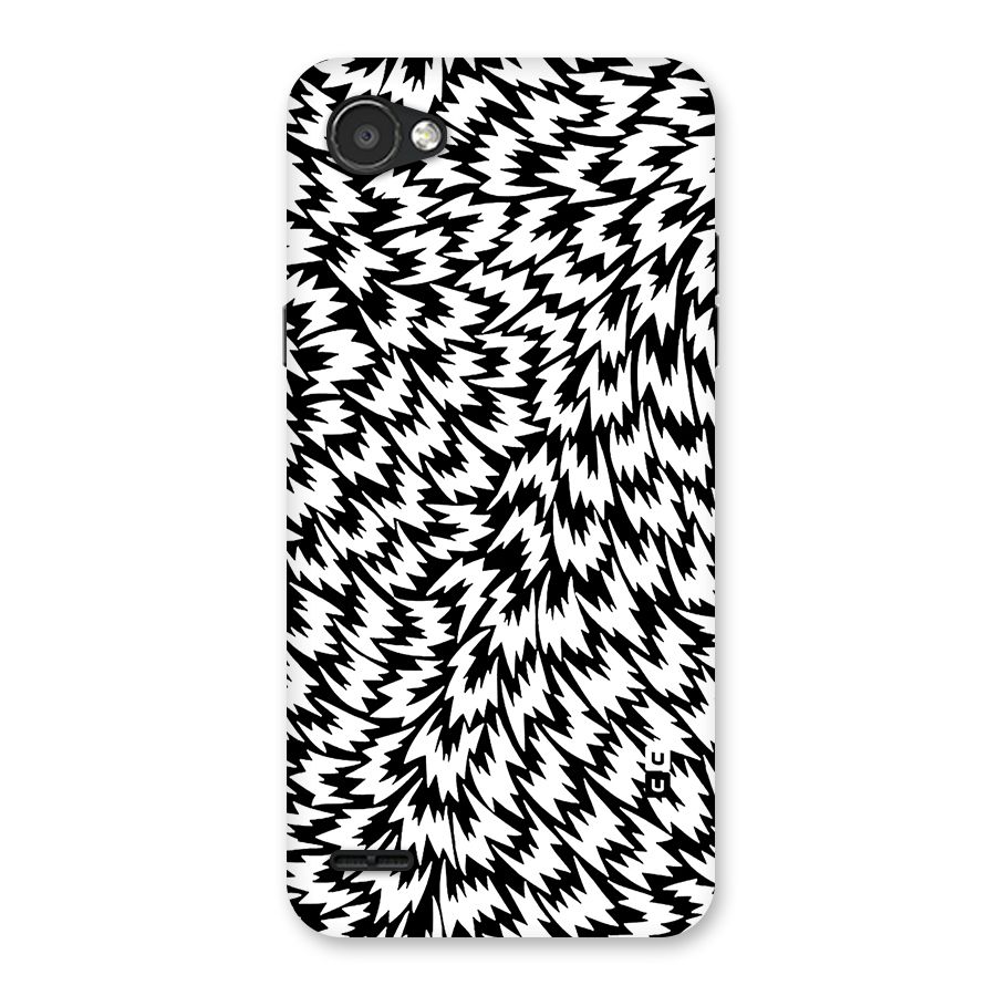 Lion Abstract Art Pattern Back Case for LG Q6