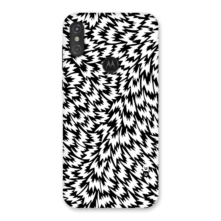Lion Abstract Art Pattern Back Case for Motorola One Power
