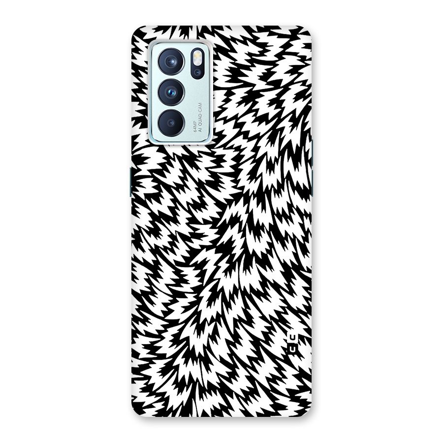 Lion Abstract Art Pattern Glass Back Case for Oppo Reno6 Pro 5G