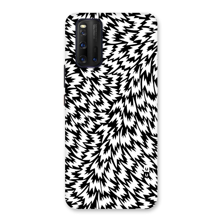 Lion Abstract Art Pattern Glass Back Case for Vivo iQOO 3