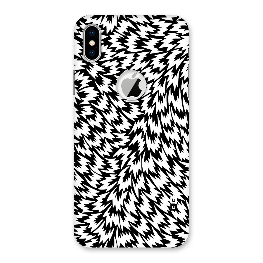 Lion Abstract Art Pattern Back Case for iPhone XS Logo Cut