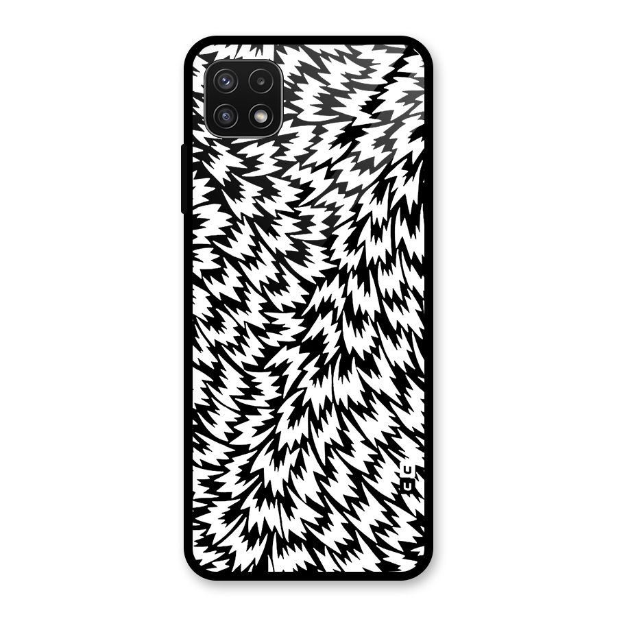 Lion Abstract Art Pattern Glass Back Case for Galaxy A22 5G