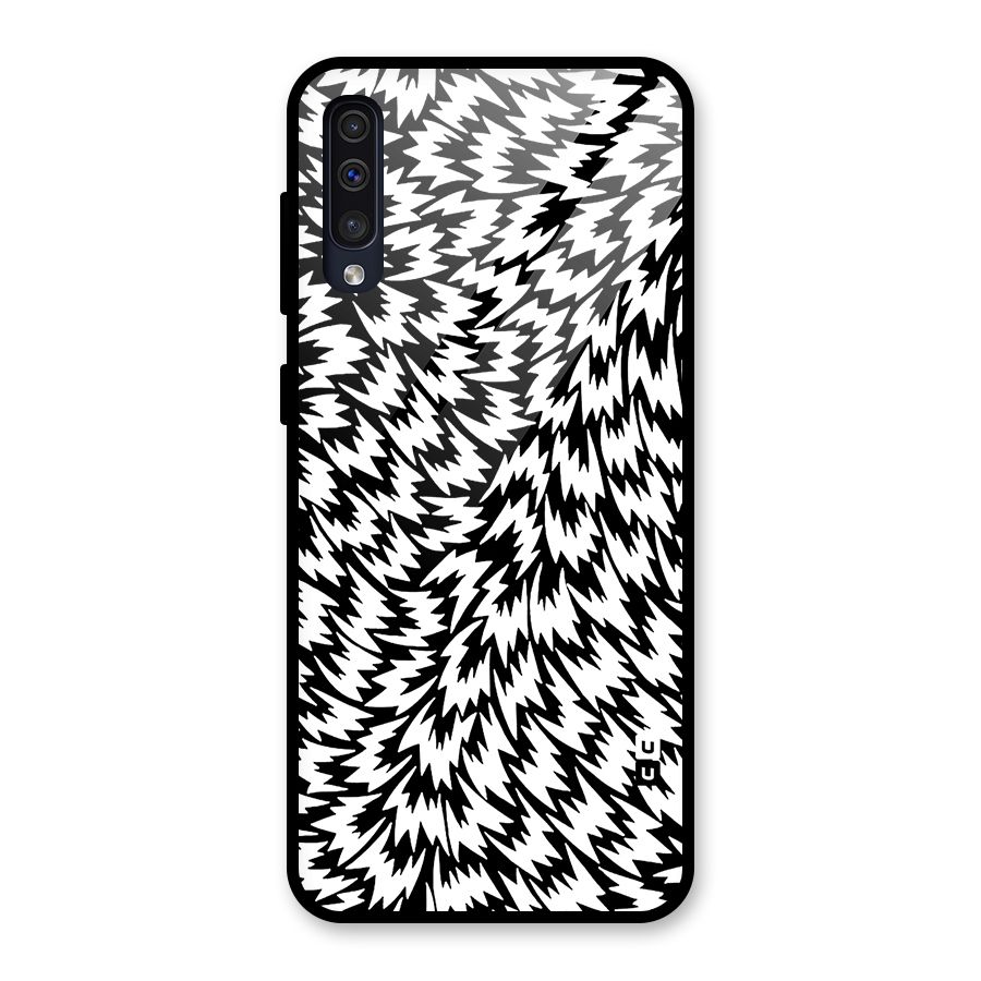 Lion Abstract Art Pattern Glass Back Case for Galaxy A50