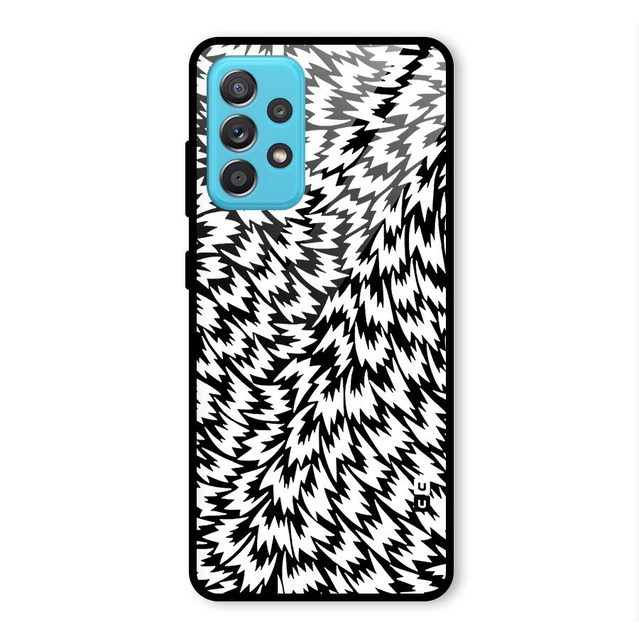 Lion Abstract Art Pattern Glass Back Case for Galaxy A52s 5G