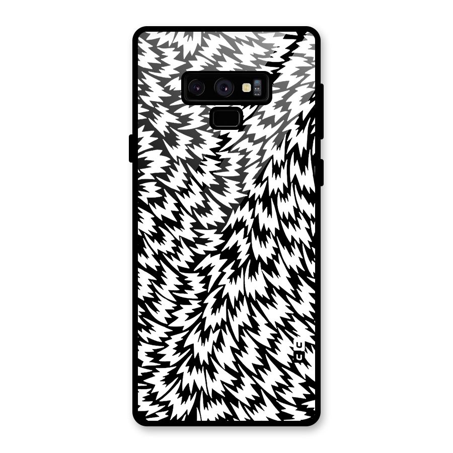 Lion Abstract Art Pattern Glass Back Case for Galaxy Note 9