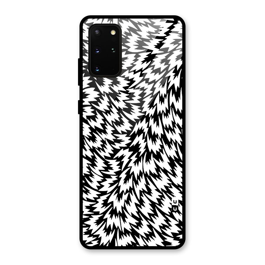Lion Abstract Art Pattern Glass Back Case for Galaxy S20 Plus