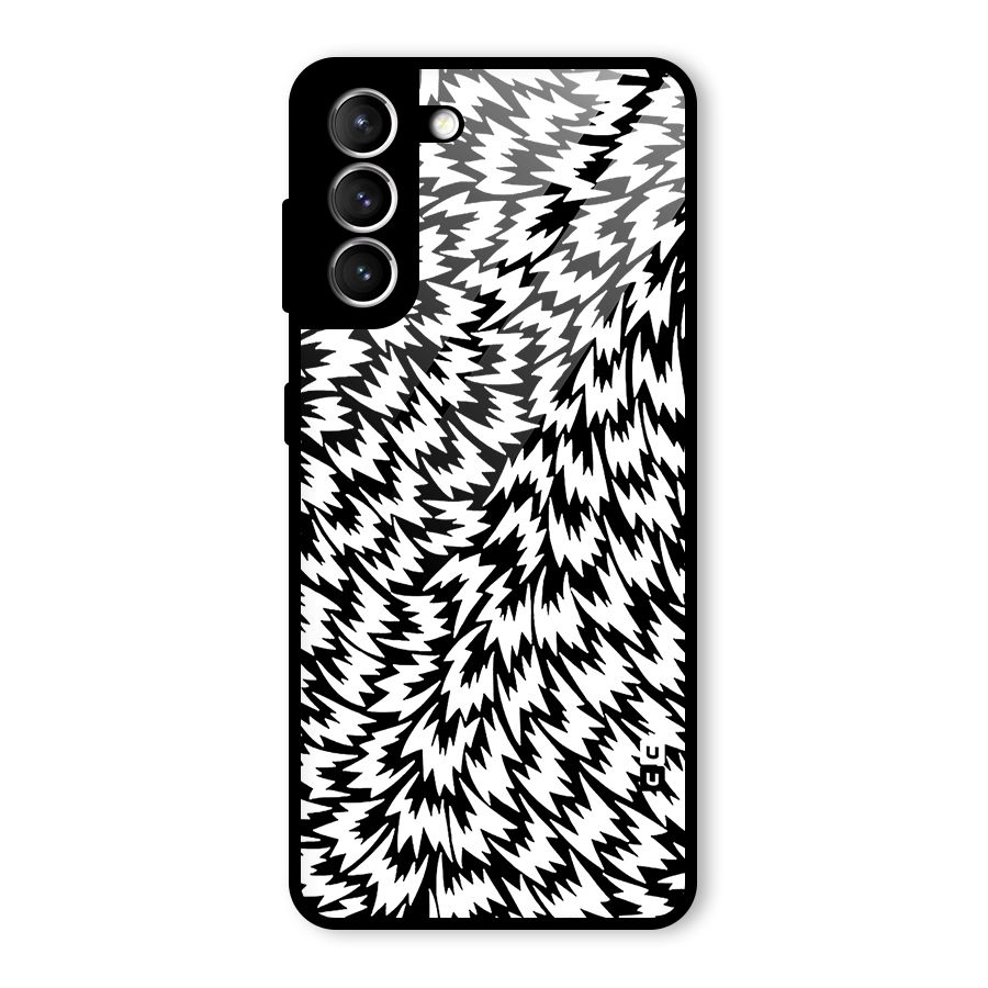 Lion Abstract Art Pattern Glass Back Case for Galaxy S21 5G