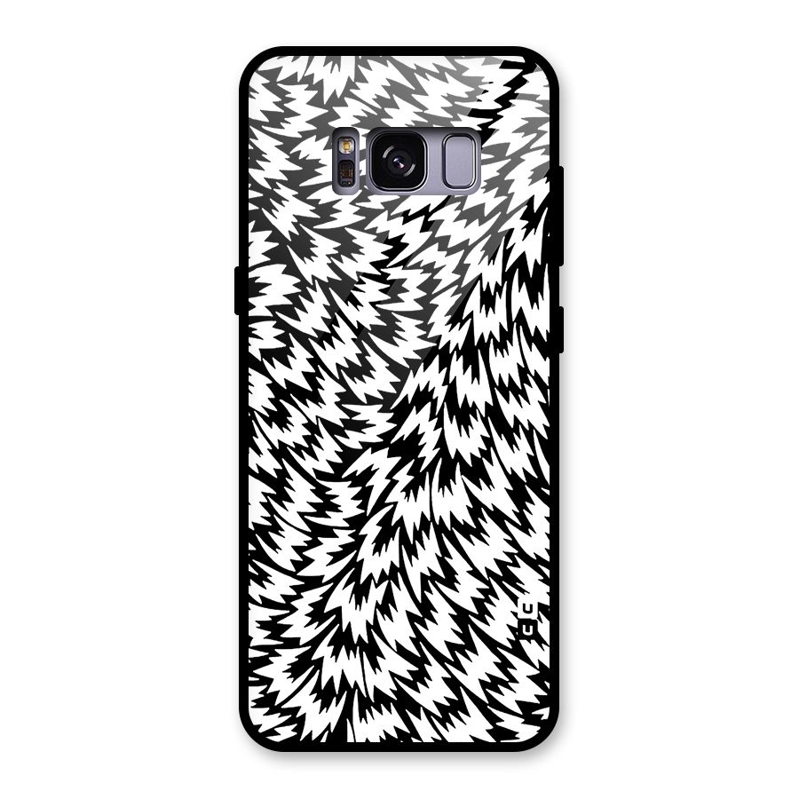 Lion Abstract Art Pattern Glass Back Case for Galaxy S8