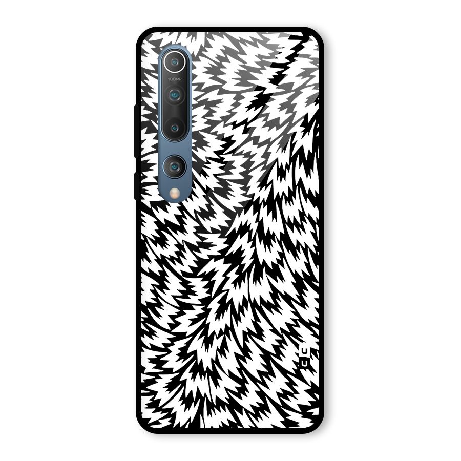 Lion Abstract Art Pattern Glass Back Case for Mi 10