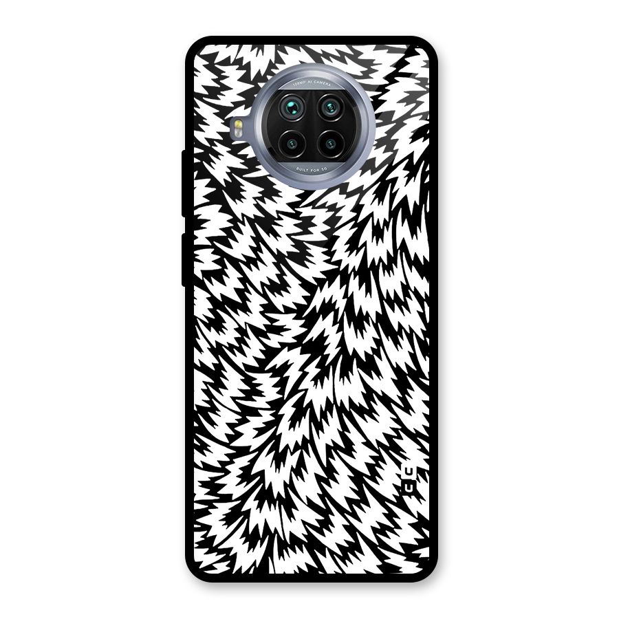 Lion Abstract Art Pattern Glass Back Case for Mi 10i