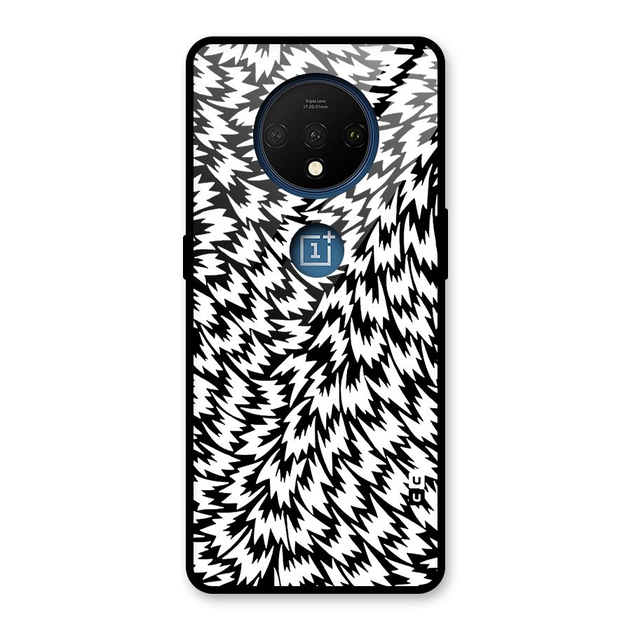 Lion Abstract Art Pattern Glass Back Case for OnePlus 7T