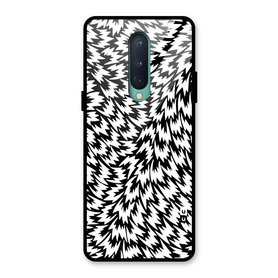 Lion Abstract Art Pattern Glass Back Case for OnePlus 8