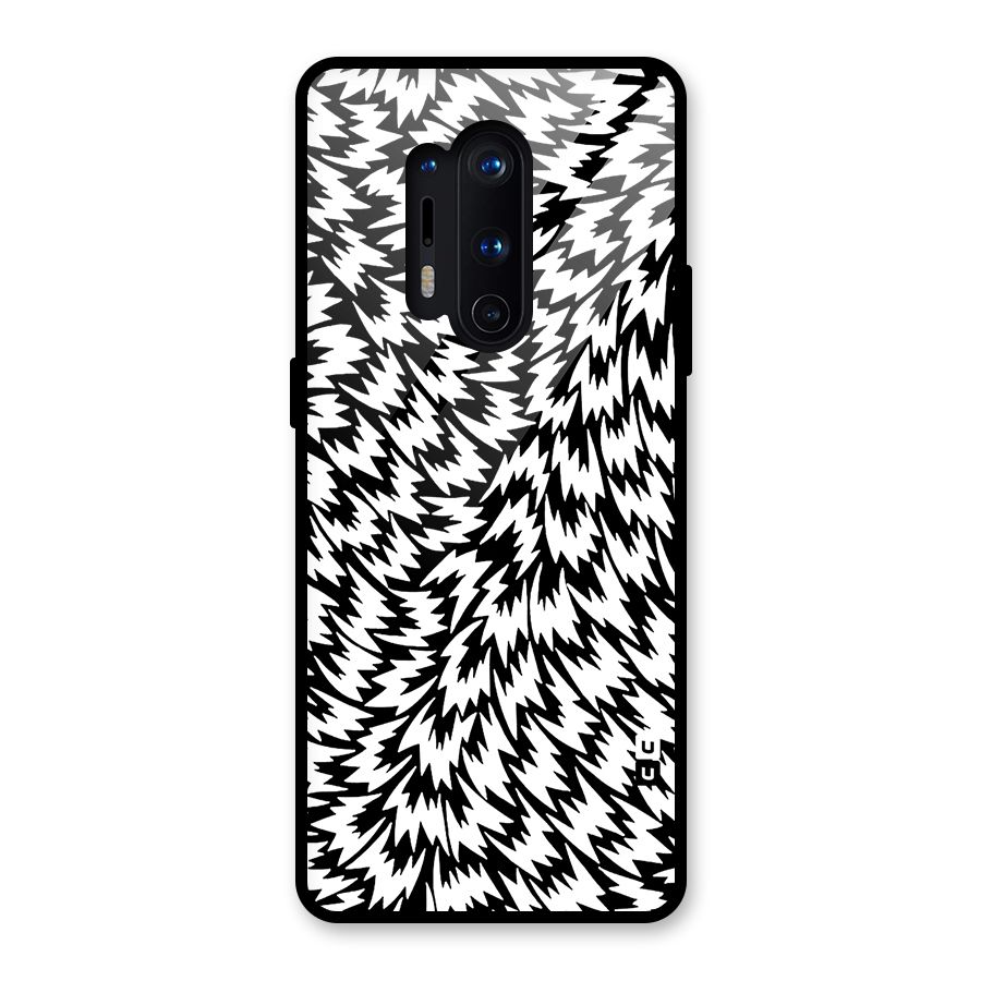Lion Abstract Art Pattern Glass Back Case for OnePlus 8 Pro
