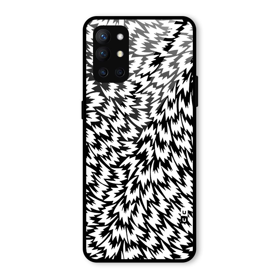 Lion Abstract Art Pattern Glass Back Case for OnePlus 9R