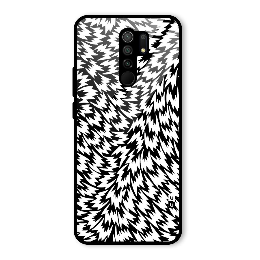 Lion Abstract Art Pattern Glass Back Case for Poco M2