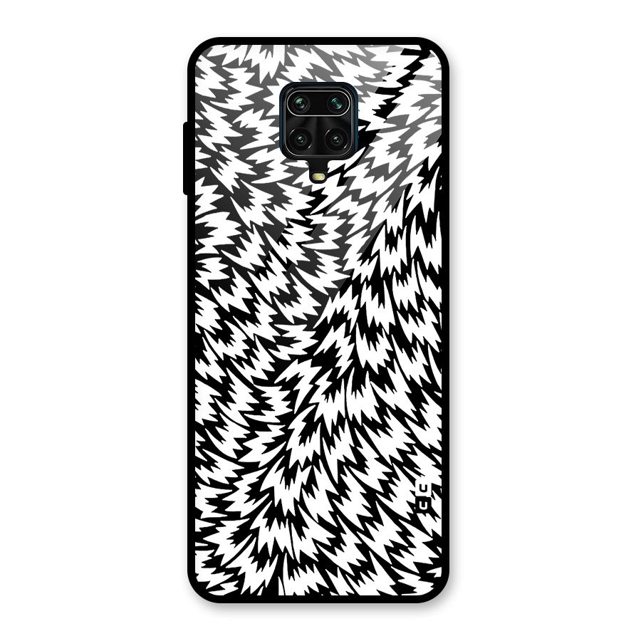 Lion Abstract Art Pattern Glass Back Case for Poco M2 Pro