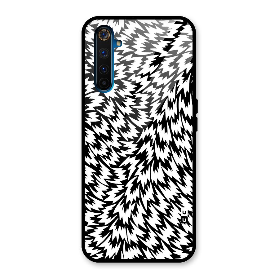 Lion Abstract Art Pattern Glass Back Case for Realme 6 Pro