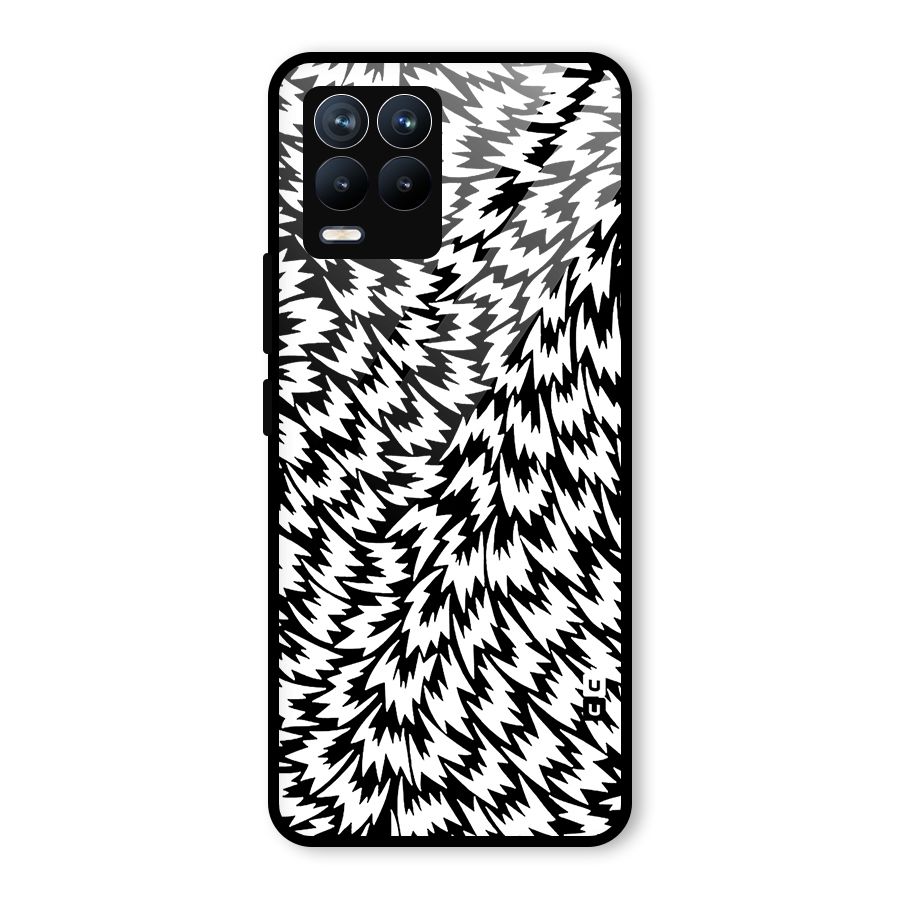 Lion Abstract Art Pattern Glass Back Case for Realme 8 Pro