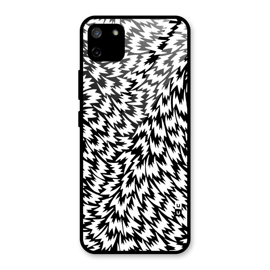 Lion Abstract Art Pattern Glass Back Case for Realme C11