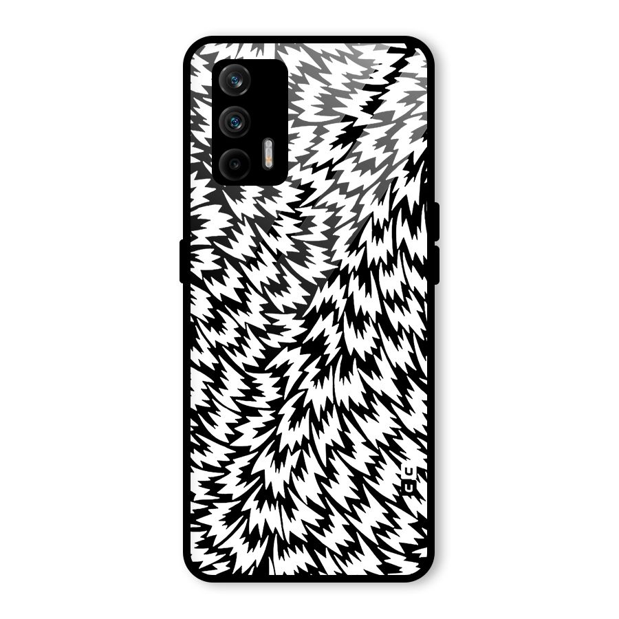 Lion Abstract Art Pattern Glass Back Case for Realme GT 5G