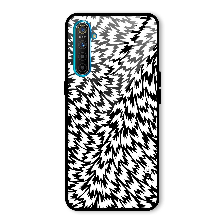 Lion Abstract Art Pattern Glass Back Case for Realme X2